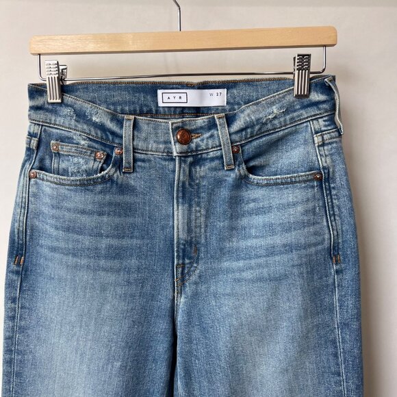 AYR The Sugar Straight Leg Jeans, medium wash, Size 27 - Picture 4 of 11